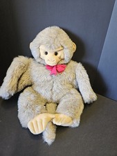 Vintage Large Folkmanis Tan Light Brown Monkey Hand Puppet