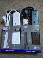 6ft cord 4 outlet surge protector commerical eletric