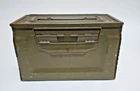 US WW2 Metal Ammunition Box Burrowes Cal .50 M2 Ammo Can Flaming Bomb Military