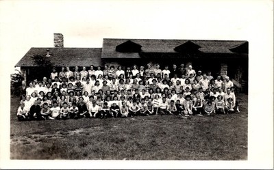 RPPC Real Photo Postcard Kansas Topeka Girls Scout Camp ''Daisy Hindman'' 1950