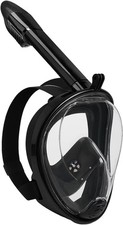 Full Face Snorkel Mask Adults with Dry Top System, Detachable Camera Mount - S/M