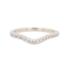 .15ctw Round Cut Diamond Prong Set Wedding Band Ring 10k White Gold Size 6