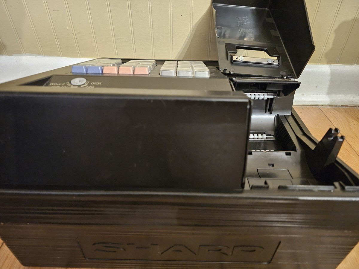 Sharp XE-A107 Entry Level Cash Register - Black, With Keys