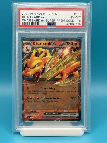PSA 8 -2024 POKEMON SVP EN CHARIZARD EX SUPER-PREM COLL CHARIZARD EX