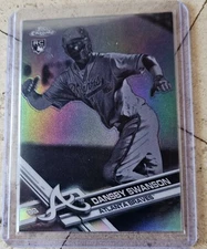 Dansby Swanson 2017 Topps Chrome Negative Refractor RC #8 Atlanta Braves