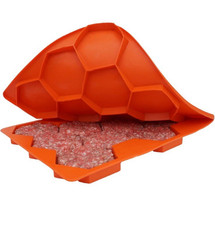 BPA Free Silicone Hamburger Patty Mold Freezer / Refrigerator Keeper