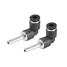 Push to Connect Tube Fitting Plug-In Elbow 4mm  Tube OD x 4mm Tube Stem 2pcs