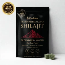 Himalayan Shilajit Gold Gummies 3000mg | Organic Fulvic Acid | Energy & Vitality