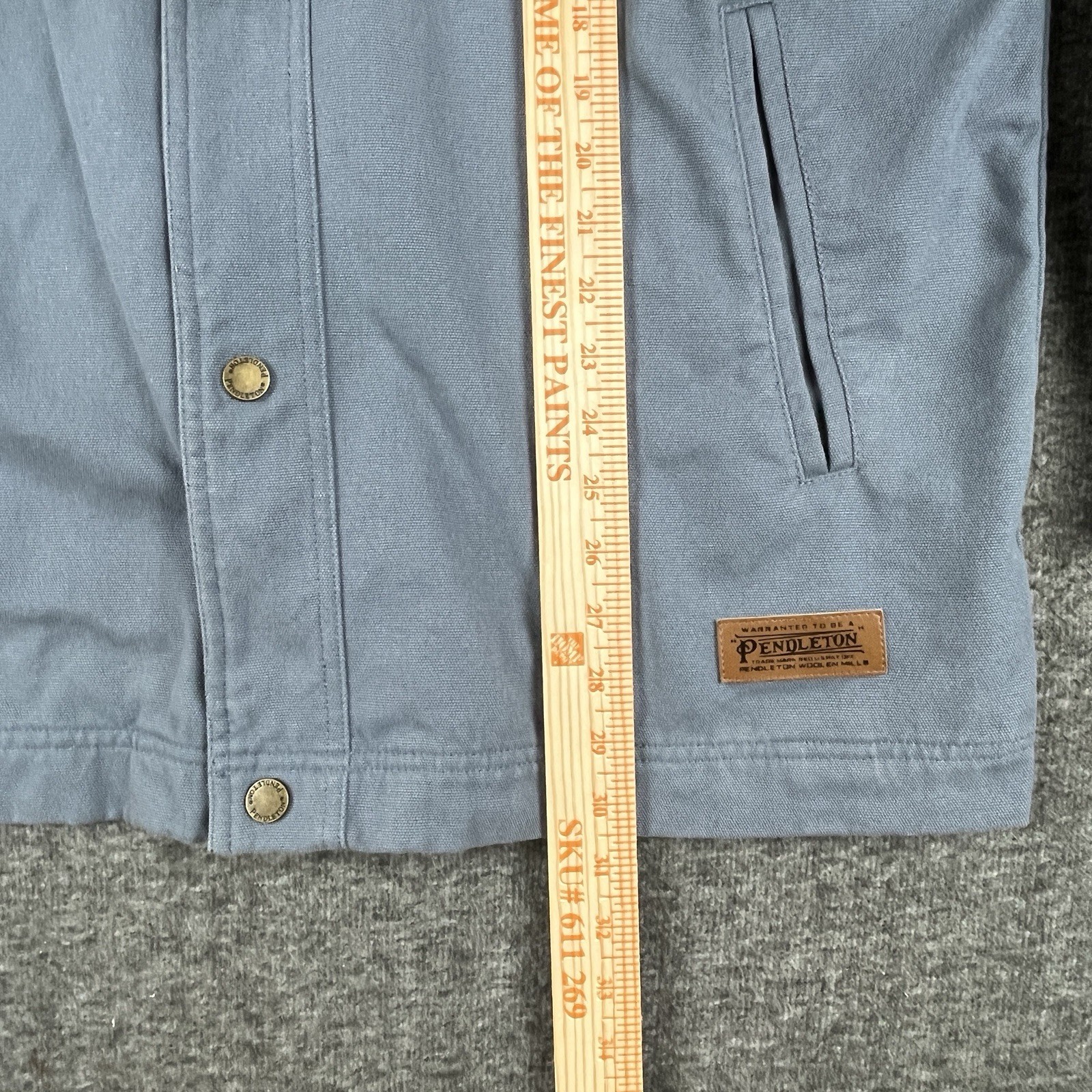 Pendleton Jacket Men’s Large Light Blue Custom Pa… - image 8