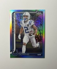 2025 Topps Chrome Football Josh Downs SILVER REFRACTOR SP! COLTS