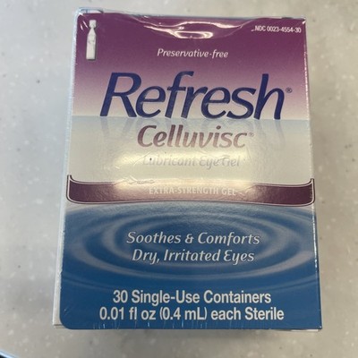Refresh Celluvisc Lubricant Eye Gel - Pack of 30 Single-Use Containers