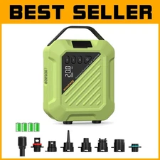 Portable Dual-Stage Inflation Pump - Auto-Off, Fast Inflate