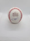 Dexter Fowler Signed Cubs 2016 Rawlings World Series Baseball Beckett BGS