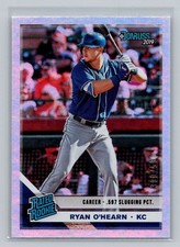 2019 Donruss #48 Ryan O'Hearn Career Stat Line SN,RC Rookie #/500