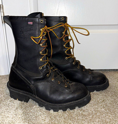 Danner Flashpoint II 10'' Black EH Firefighting Boots Men's 11 Wide 18102