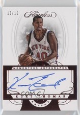 2017-18 Panini Flawless Momentous Ruby 13/15 Kurt Thomas #MA-KT Auto 3d3
