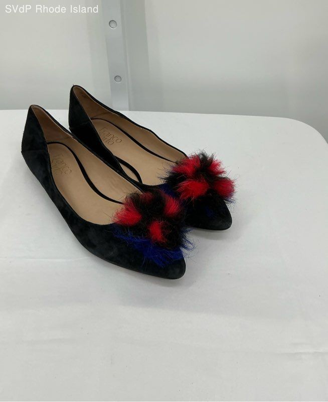 Franco Sarto Black Susie Flat Women 9