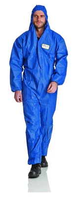 DS SAFETYWEAR ARBEITSSCHUTZPRODUKTE GMBH, IM ROHNWEIHER 14, 53... 10x Asbestanzug Maleranzug Schutzanzug CAT.III Kat.3 Typ 5+6 blau Asbest KMF Däm