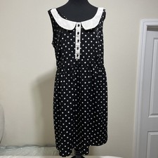 Forever 21 Peter Pan Blue White Dress Fairycore Coquette Academia Sailor XL