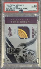 Rare 2016 Panini Absolute LeBron James Heroes …  Numbered 10/10  PSA 8