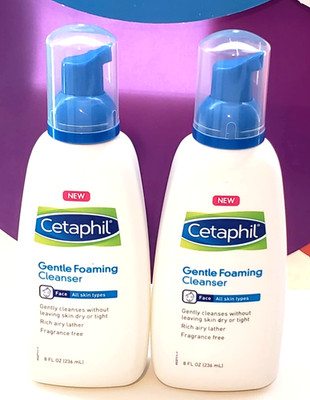 Cetaphil Gentle Foaming Cleanser Face Wash For Sensitive And All Skin Types 8oz