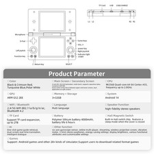 ANBERNIC RG DS Handheld Game Console RK3568 Dual-screen Flip Video Games Player — image 12