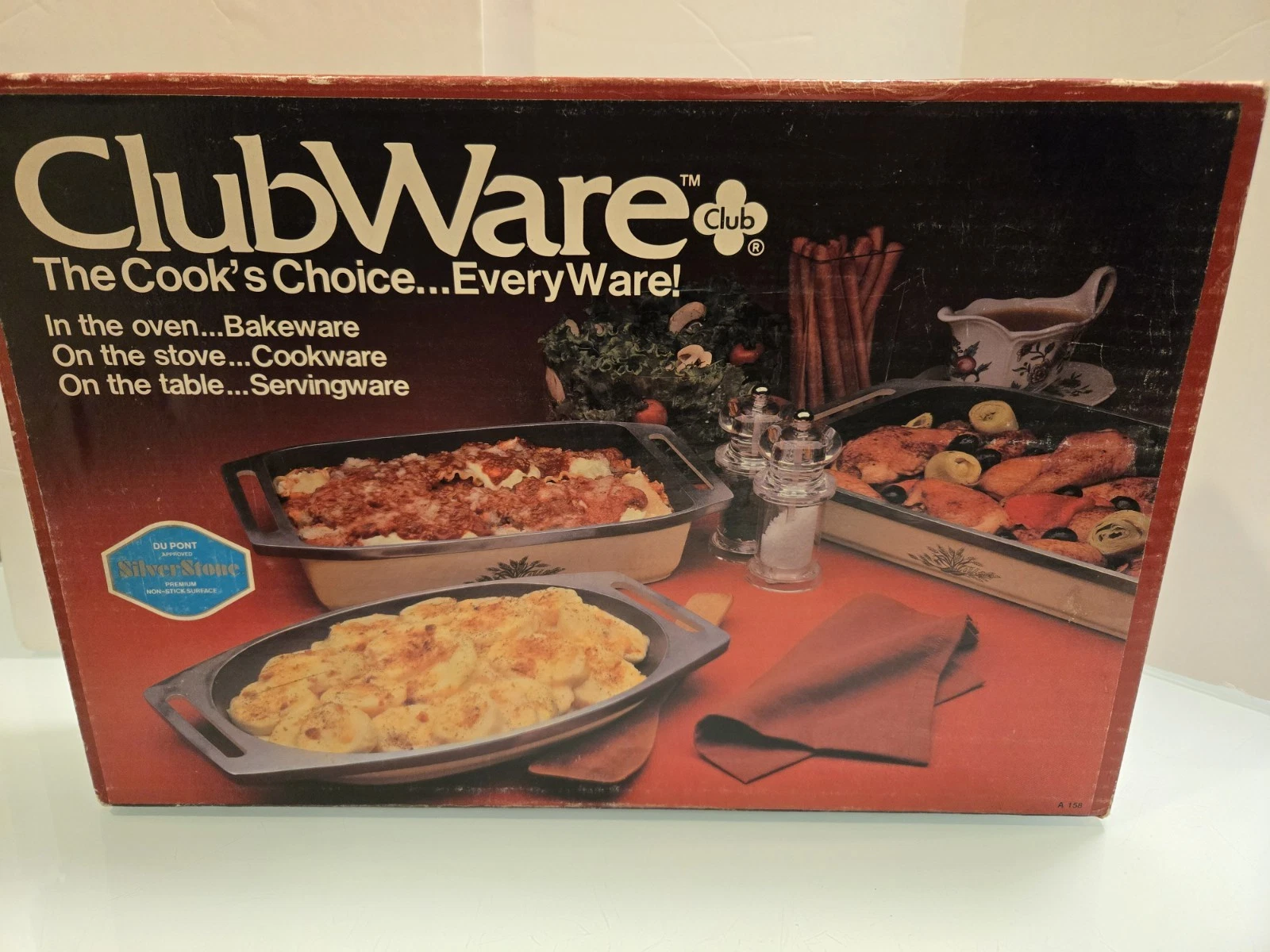 Vtg. Standex Co. Clubware Aluminum Cookware Oven, Stove, Table, Lasagna Pan. New