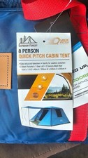8 Person Quick Pitch Cabin Tent Instant Setup Large Family Camping Tent NEW