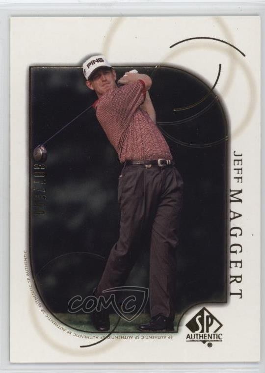 2001 SP Authentic Gold 307/500 Jeff Maggert #38 t2b