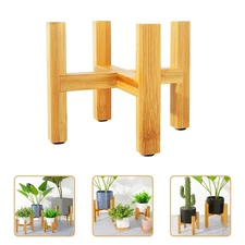 Wood Flowerpot Display Holder Solid Wood Plants Stand Wood Flowerpot Holder Rack