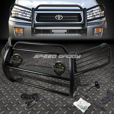 Black Brush Grille Guardround Smoke Fog Light For 06-12 Toyota Rav4 Xa30 Suv