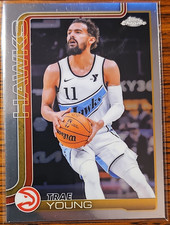 Topps Chrome 2025-26 Trae Young Base Set #5 Atlanta Hawks NBA Basketball