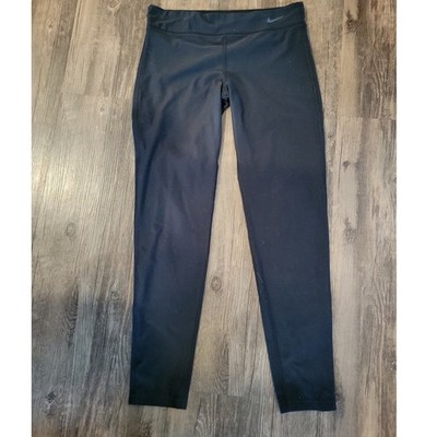 Nike Womens Dri-FIT Running Training Leggings Black Size Large 539780-010