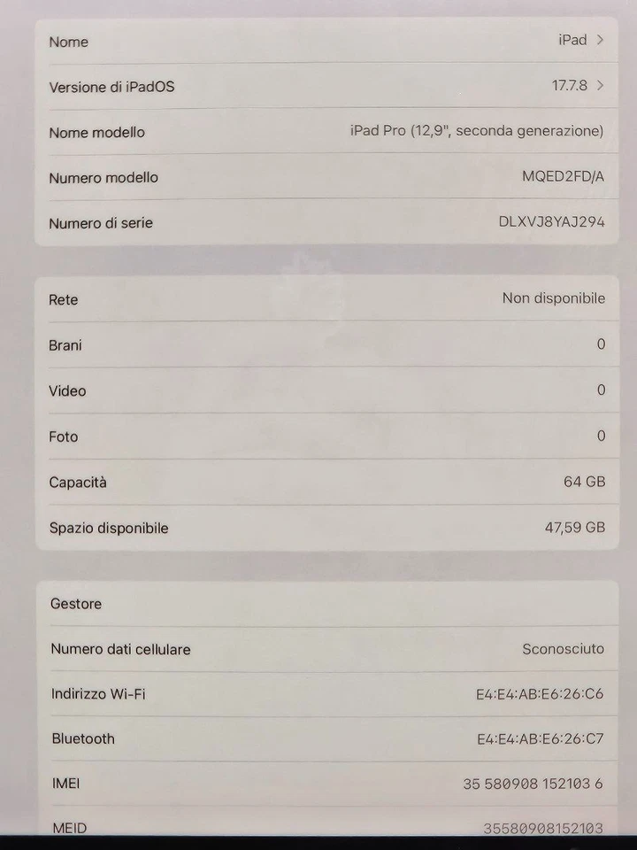 Ipad Pro 12.9" (2ª Generación) Gris 64GB - Wifi + Celular - Probado - Imagen 4 de 4