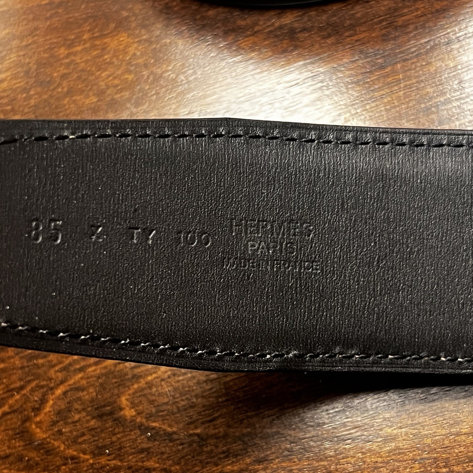 AUTHENTIC Hermès Constance H Reversible Belt  85 … - image 6