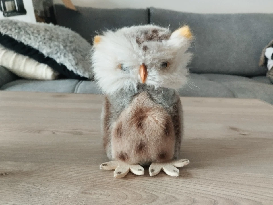 Steiff * Eule *  2625/15 * Eule * Wiggi * mit Knopf und Fahne * ca. 15 cm - Bild 2 von 4