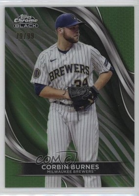 2024 Topps Chrome Black Green Refractor 79/99 Corbin Burnes #49 0d7t