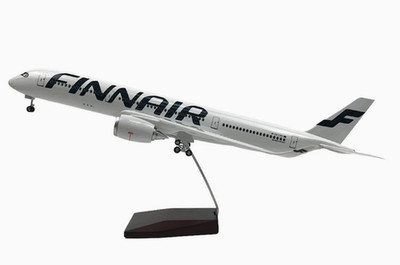 1:140 47CM FINNAIR AIRBUS A350 Passenger Airplane Landing Gear Resin Plane Model