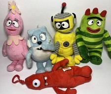 Ty Beanie Babies Yo Gabba Gabba Lot Of 5 Plex Muno Brobee Toodee Foofa READ