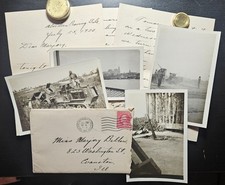 Aberdeen Proving Grounds MD 6 Page Letter + 4 Photos Soldier Artillery WWI 1920