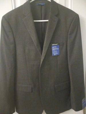 APT 9 Premier Flex Performance Suit Coat 38R Extra Slim Fit Charcoal Blazer NWT