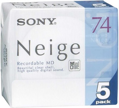 Sony MD (Mini Disc) 74 minutes Neige series 5-sheet pack