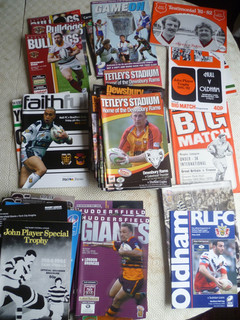 Collection of over 70 Rugby League programmes (1976 2008)