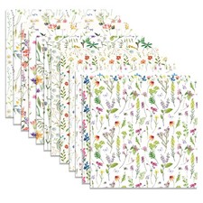 24 Sheets Wildflower Pattern Paper 12" x 12" Spring Wildflower Scrapbook Pape