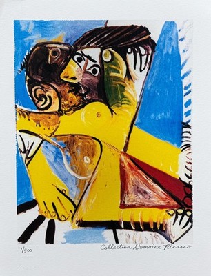 Pablo Picasso EMBRACE KISS Estate Signed Stamped & Numbered Giclee