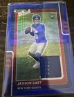 2025 Panini Donruss Optic Donruss Threads Jaxson Dart #DTBH-JDT Blue Hyper