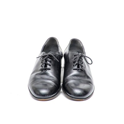 Bally of Switzerland Vintage Black Leather Oxford Dress  display picture 2