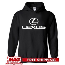 LEXUS BLACK HOODIE Logo IS F Sport Automotive Jdm Sweatshirt Motor NX RC LC