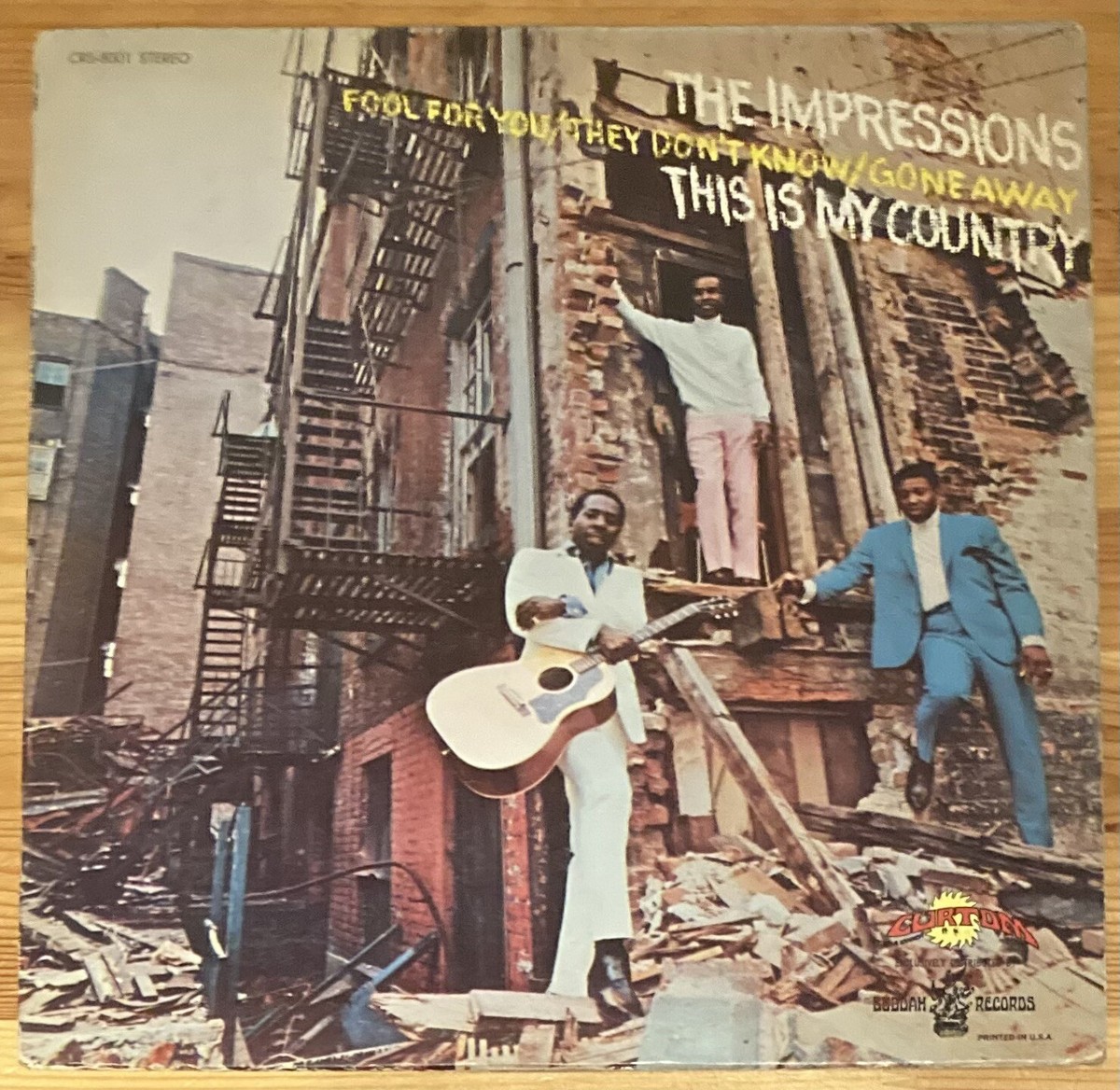 This is My Country The Impressions Vinyl LP Record 1968 Curtom 