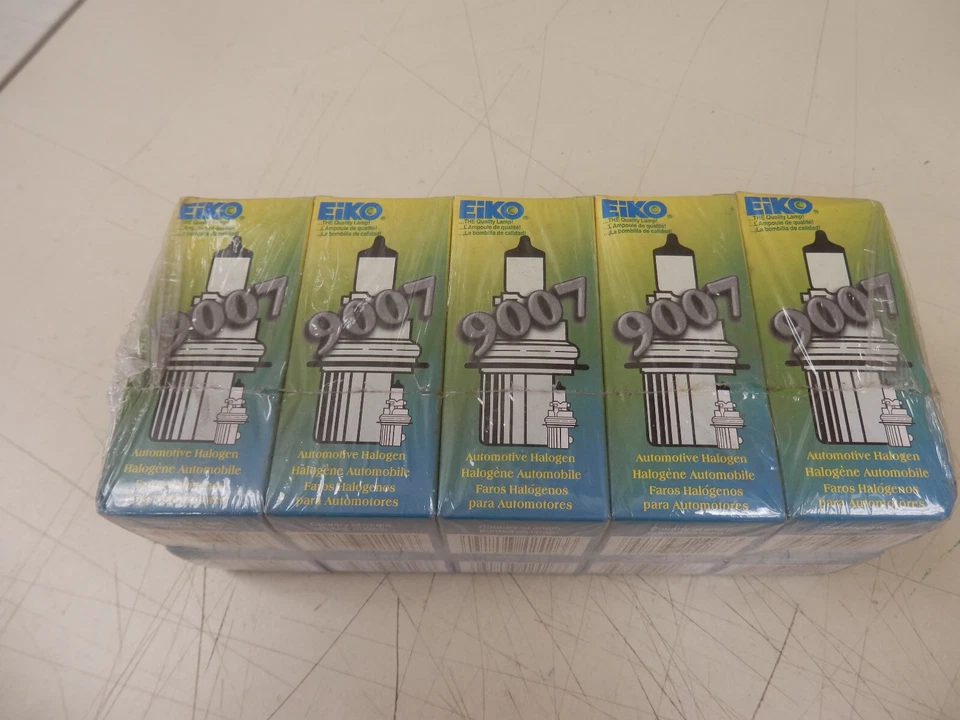 Lote de 10 Bombillas Halógenas de Repuesto para Faros Eiko 9007 12.8V HB5 65/55W Foto 2 de 4